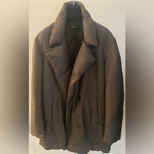 Donna Karen collection Men's Brown Puffer Jacket